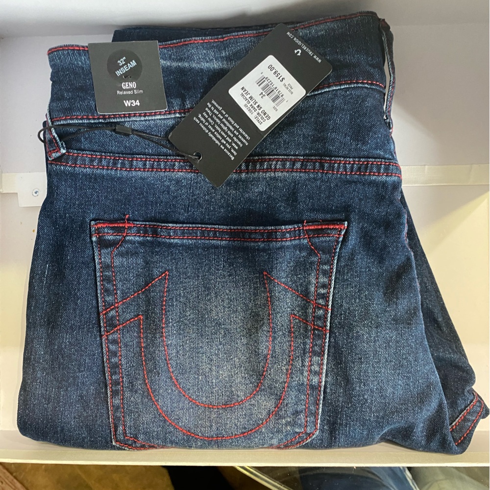 True Religion Geno SN Slim Jeans 34x32 - Picture 4 of 13